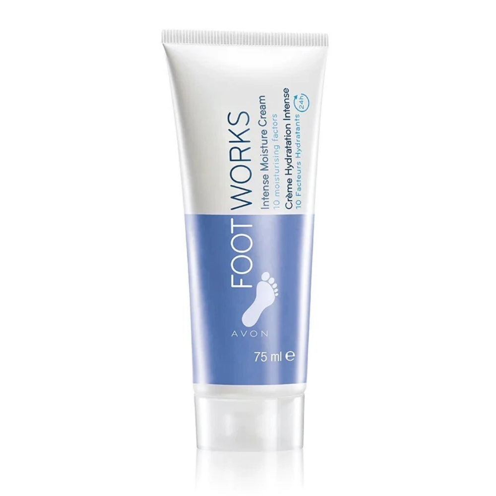 Avon Footworks Intense Foot Moisture Cream - 75ml (2.54 fl oz) - 10 Moisturising Factors